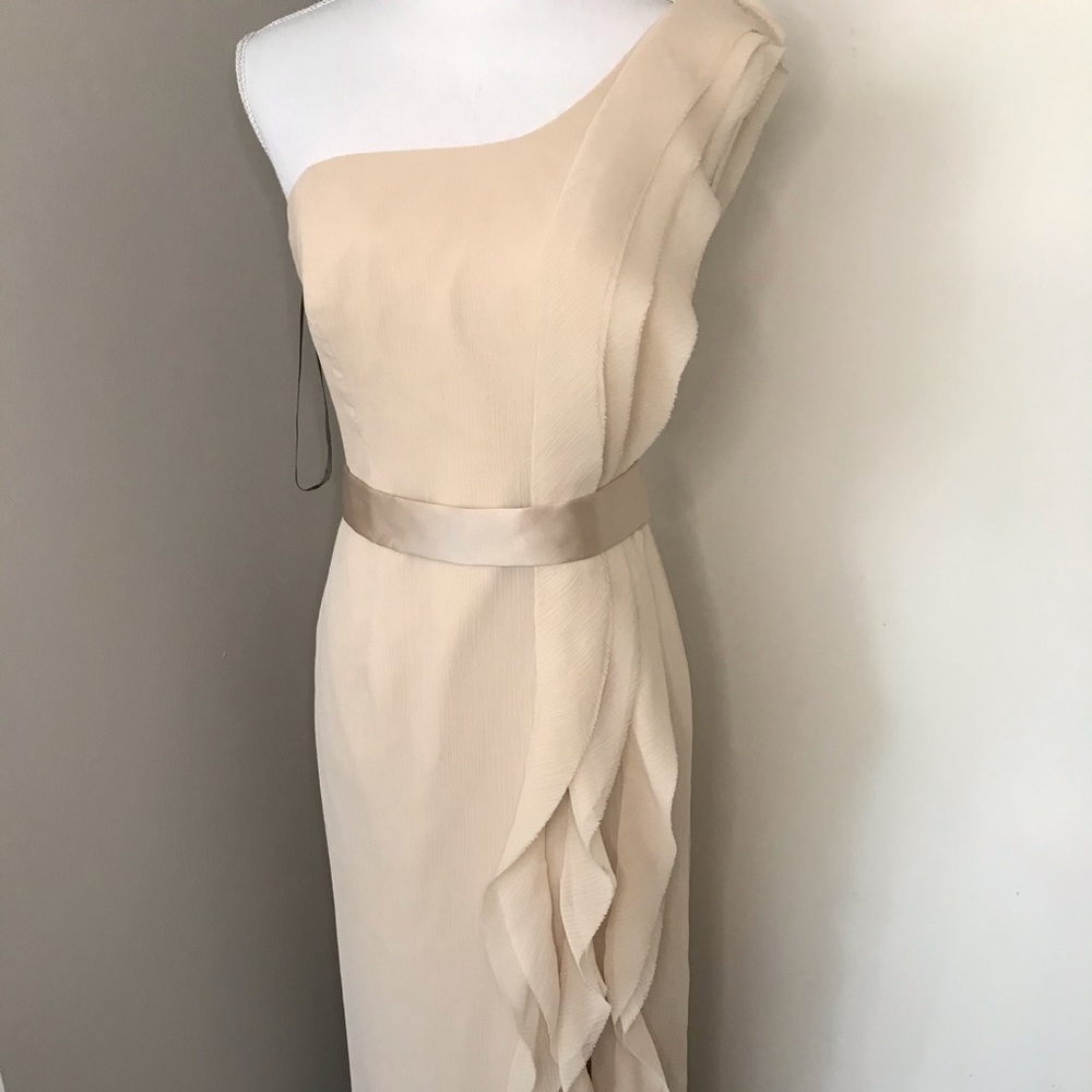 Vera Wang, nude formal dress SZ 8